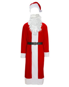 Weihnachtsmann Erwachsenenkostüm
       
       4-tlg. Set
   
      rot/weiß