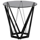 Bild 1 von Beistelltisch, Grau, Metall, Glas, rund, eckig, Gittergestell, 50x50 cm, einfacher Aufbau, Wohnzimmer, Wohnzimmertische, Beistelltische, Beistelltische Metall