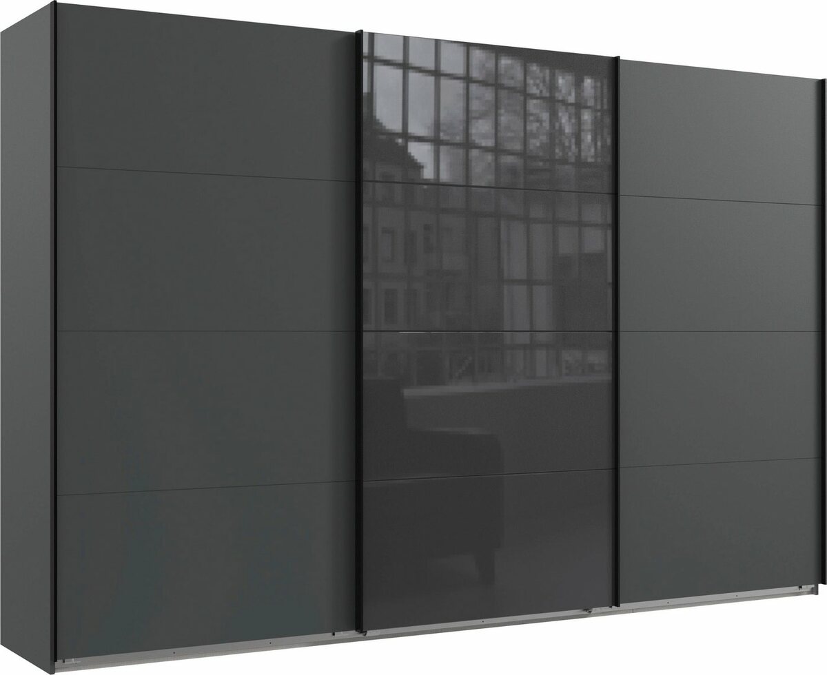 Bild 1 von Wimex Schwebetürenschrank Norderstedt INKLUSIVE 2 Stoffboxen und 2 zusätzliche Einlegeböden, Schwarz