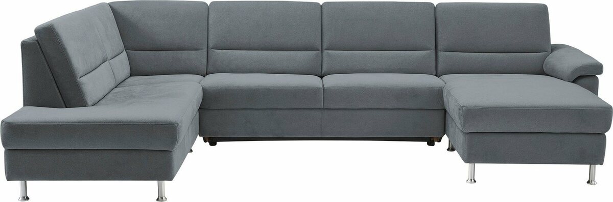 Bild 1 von CALIZZA INTERIORS Wohnlandschaft Onyx, 3 Teile, wahlweise mit Bettfunktion und Bettkasten, Grau