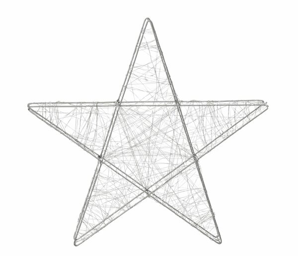 Bild 3 von Dehner LED-Lichterkette LED-Stern Silhouette, Ø 58 x 6.5 cm, Metall, mit 160 LEDs/Timer, Lichtfarbe warmweiß, für Indoor/Outdoor, silber