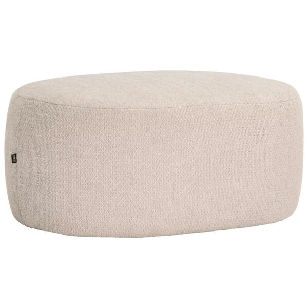 Bild 1 von Hom`in Hocker, Beige, Textil, oval, 88x43x66 cm, Stoffauswahl, Wohnzimmer, Hocker, Sitzhocker