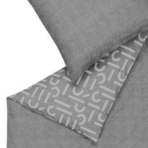 Esprit Wendebettwäsche E-ScatterBig, Anthrazit, Textil, Uni, 155 cm, Oeko-Tex® Standard 100, BCI (Better Cotton Initiative), hautfreundlich, angenehm wärmend, bügelleicht, schadstoffgeprüft, wei