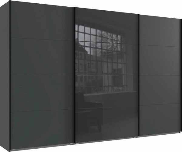 Bild 1 von Wimex Schwebetürenschrank Norderstedt INKLUSIVE 2 Stoffboxen und 2 zusätzliche Einlegeböden, Schwarz