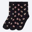 Bild 1 von Damen-Socken mit Tiermuster, 3er-Pack