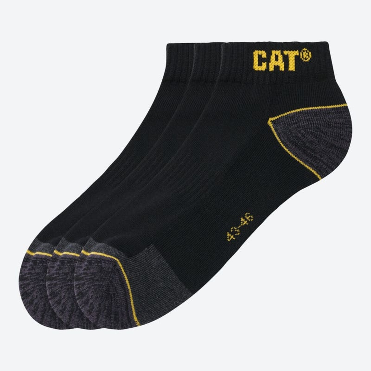 Bild 1 von CAT® Herren-Arbeits-Sneaker-Socken, 3er-Pack