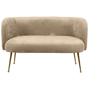 Mid.you 2-Sitzer-Sofa, Beige, Textil, 126x77x70 cm, Wohnzimmer, Sofas & Couches, Sofas, 2-Sitzer Sofas