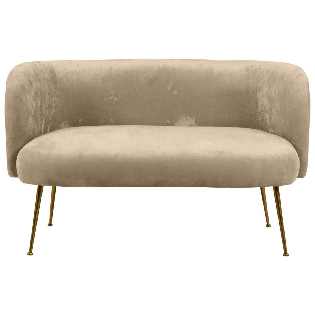 Bild 1 von Mid.you 2-Sitzer-Sofa, Beige, Textil, 126x77x70 cm, Wohnzimmer, Sofas & Couches, Sofas, 2-Sitzer Sofas