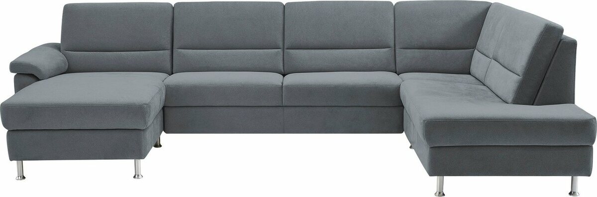 Bild 1 von CALIZZA INTERIORS Wohnlandschaft Onyx, 3 Teile, wahlweise mit Bettfunktion und Bettkasten, Grau