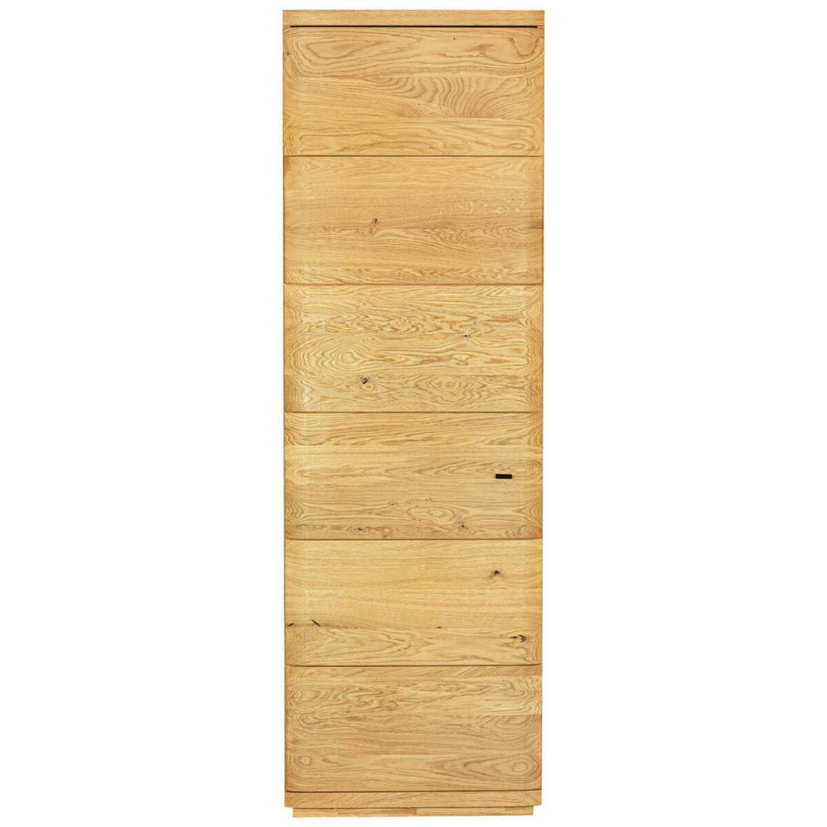 Bild 1 von Linea Natura Garderobenschrank, Eiche, Holz, Eiche, massiv, 2 Fächer, 60x206x38 cm, Typenauswahl, Beimöbel erhältlich, Holzmöbel, Garderoben Holz, Garderobenschränke Holz