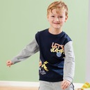 Bild 1 von Jungen-Sweatshirt mit Kontrast-Ärmeln