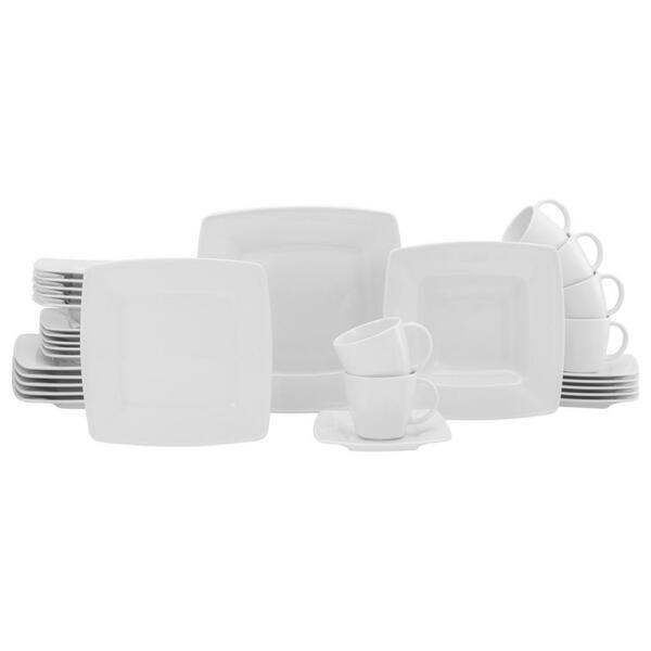 Bild 1 von Creatable Kombiservice Victoria weiss, Weiß, Keramik, 30-teilig, 200 ml,200 ml, lebensmittelecht, Essen & Trinken, Geschirr, Geschirr-Sets, Kombiservice