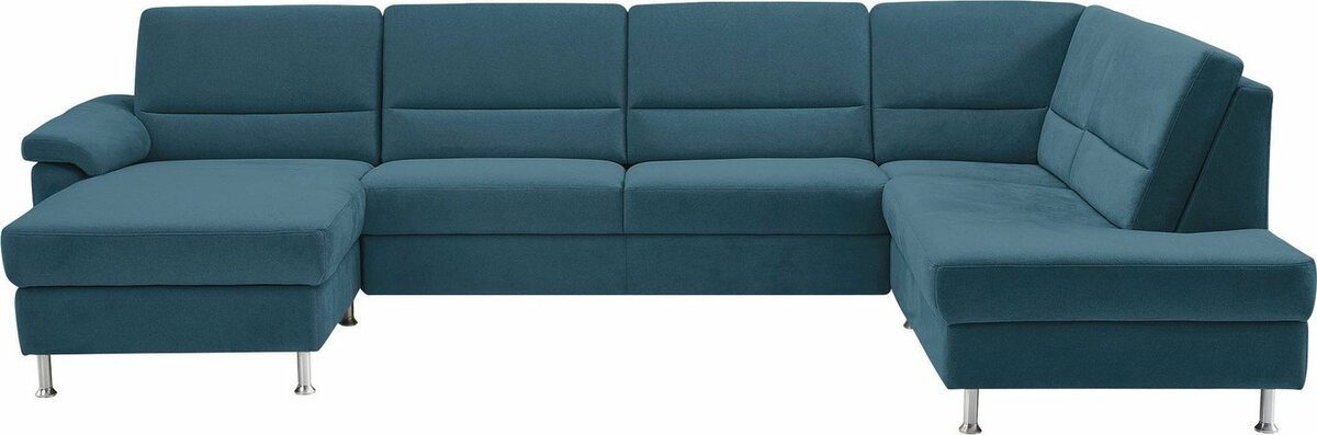 Bild 1 von CALIZZA INTERIORS Wohnlandschaft Onyx, 3 Teile, wahlweise mit Bettfunktion und Bettkasten, Blau