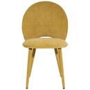Bild 1 von Livetastic Stuhl, Gelb, Holz, Metall, Textil, Eukalyptusholz, Sperrholz, konisch, 50x87x58.5 cm, Esszimmer, Stühle, Esszimmerstühle, Vierfußstühle