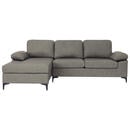 Bild 1 von Mid.you Ecksofa, Grau, Textil, 3-Sitzer, Füllung: Schaumstoff, Ottomane links, L-Form, 262x135 cm, Wohnzimmer, Sofas & Couches, Wohnlandschaften, Ecksofas