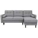 Bild 1 von Mid.you Eckschlafsofa, Hellgrau, Textil, 2-Sitzer, Füllung: Polyetherschaumkern, 223x157 cm, Armteil links, rechts, Wohnzimmer, Sofas & Couches, Wohnlandschaften