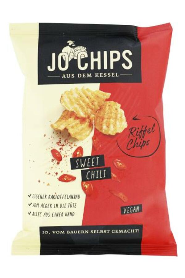 Bild 1 von Jo Chips Riffel Chips aus dem Kessel Sweet Chili