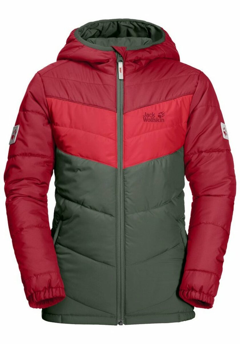 Bild 1 von Jack Wolfskin Fleecejacke THREE HILLS JACKET KIDS, Grau|grün|rot