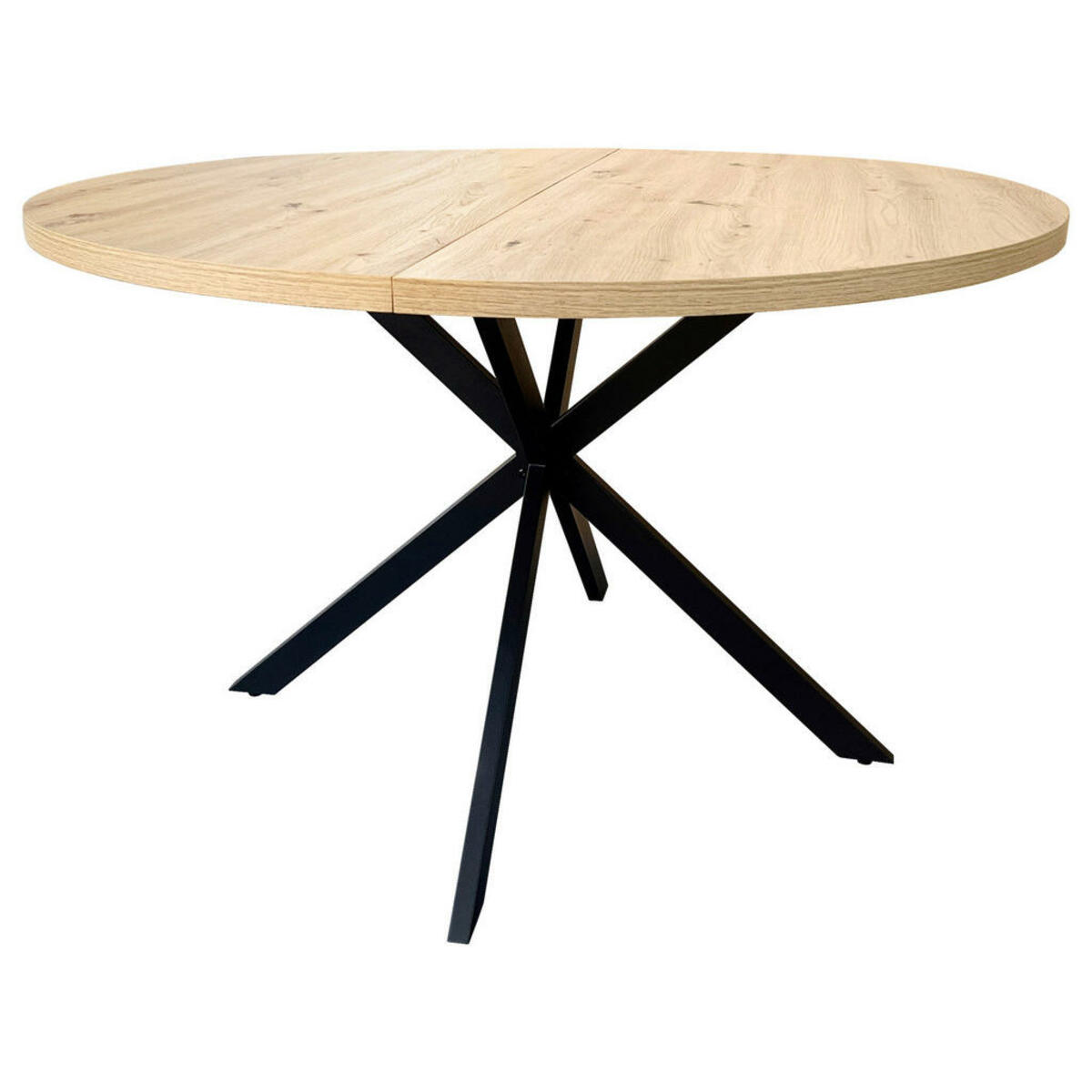 Bild 1 von Mid.you Esstisch, Schwarz, Eiche, Metall, rund, Flachrohr, 120x75x120 cm, Bsci, Esszimmer, Tische, Esstische, Esstische rund