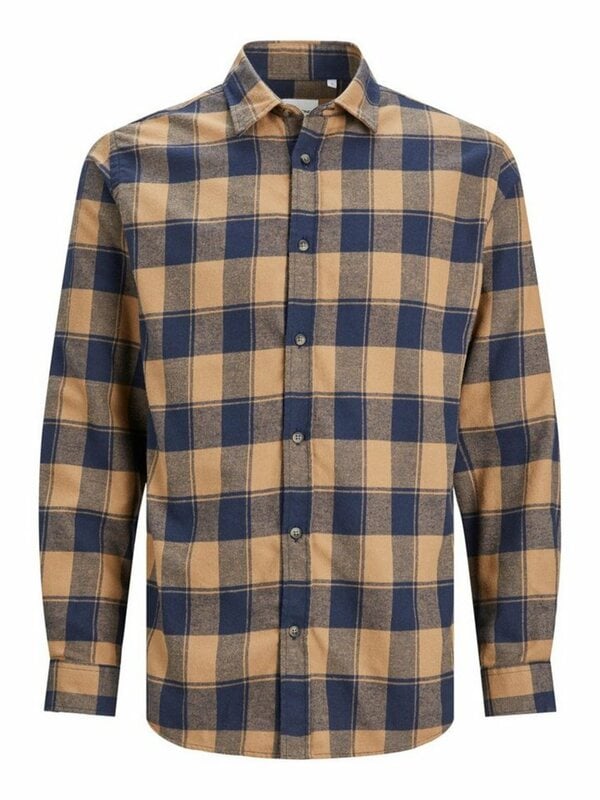 Bild 1 von Jack & Jones Langarmhemd JJPLAIN FALL BUFFALO SHIRT LS, Braun