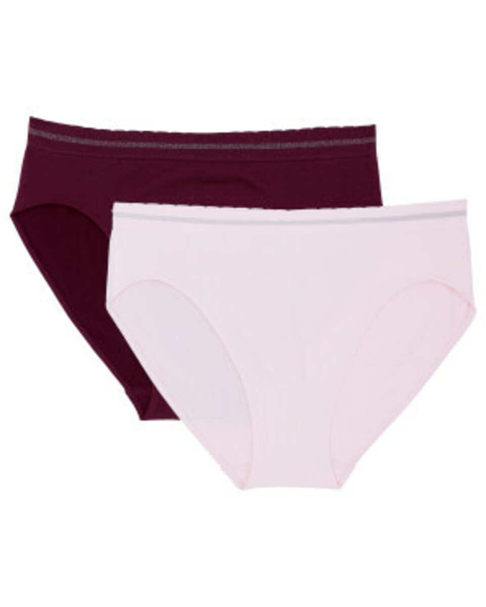 Bild 1 von Slips mit Glitzergarn
       
    2 Stück Janina curved 
   
      bordeaux