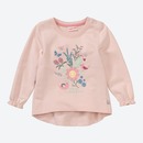Bild 1 von Baby-Mädchen-Sweatshirt mit Blumen-Frontaufdruck
