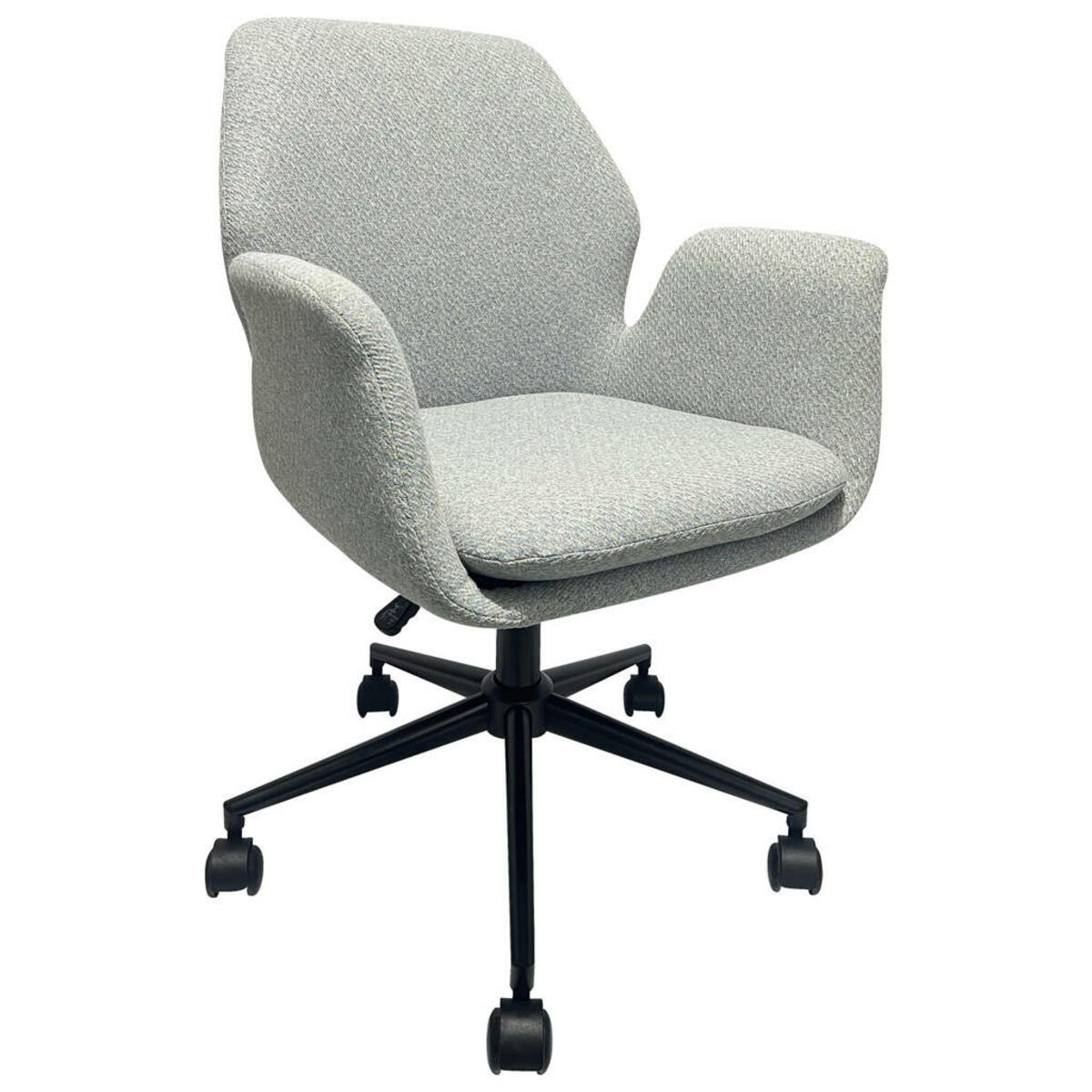 Bild 1 von Novel Drehstuhl, Schwarz, Graublau, Metall, Textil, Füllung: Schaumstoff, Drehkreuz, 60x86-96x59 cm, Stoffauswahl, Sitzfläche 360° drehbar, inklusive Armlehnen, Arbeitszimmer, Bürostühle, Drehst