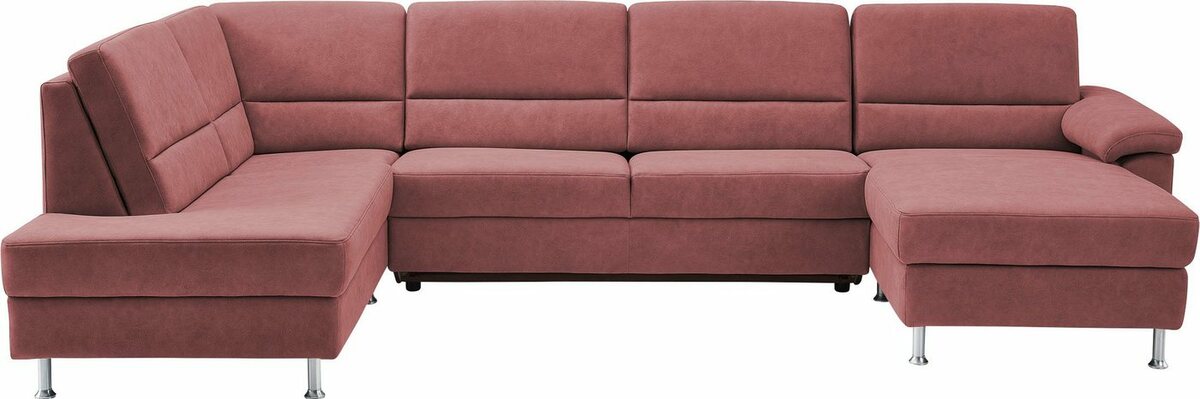 Bild 1 von CALIZZA INTERIORS Wohnlandschaft Onyx, 3 Teile, wahlweise mit Bettfunktion und Bettkasten, Rot