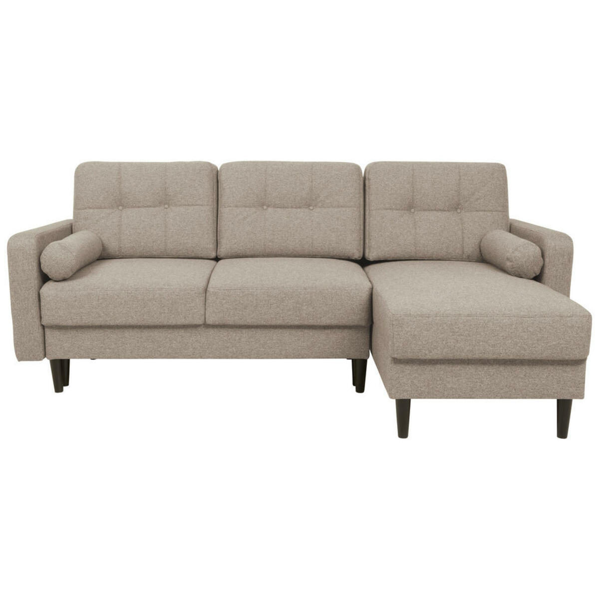 Bild 1 von Mid.you Eckschlafsofa, Beige, Textil, 2-Sitzer, Füllung: Polyetherschaumkern, 223x157 cm, Armteil links, rechts, Wohnzimmer, Sofas & Couches, Wohnlandschaften