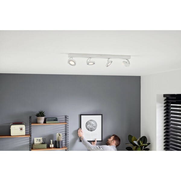 Bild 1 von Philips myLiving LED-Spot 4er Clockwork Warmglow Weiß