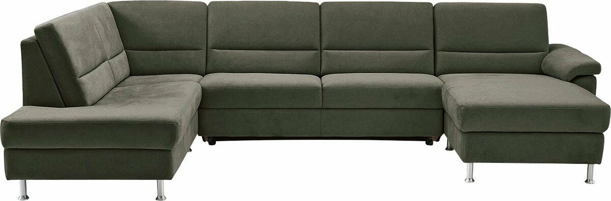 Bild 1 von CALIZZA INTERIORS Wohnlandschaft Onyx, 3 Teile, wahlweise mit Bettfunktion und Bettkasten, Grün