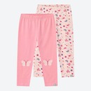 Bild 1 von Baby-Mädchen-Leggings, 2er-Pack