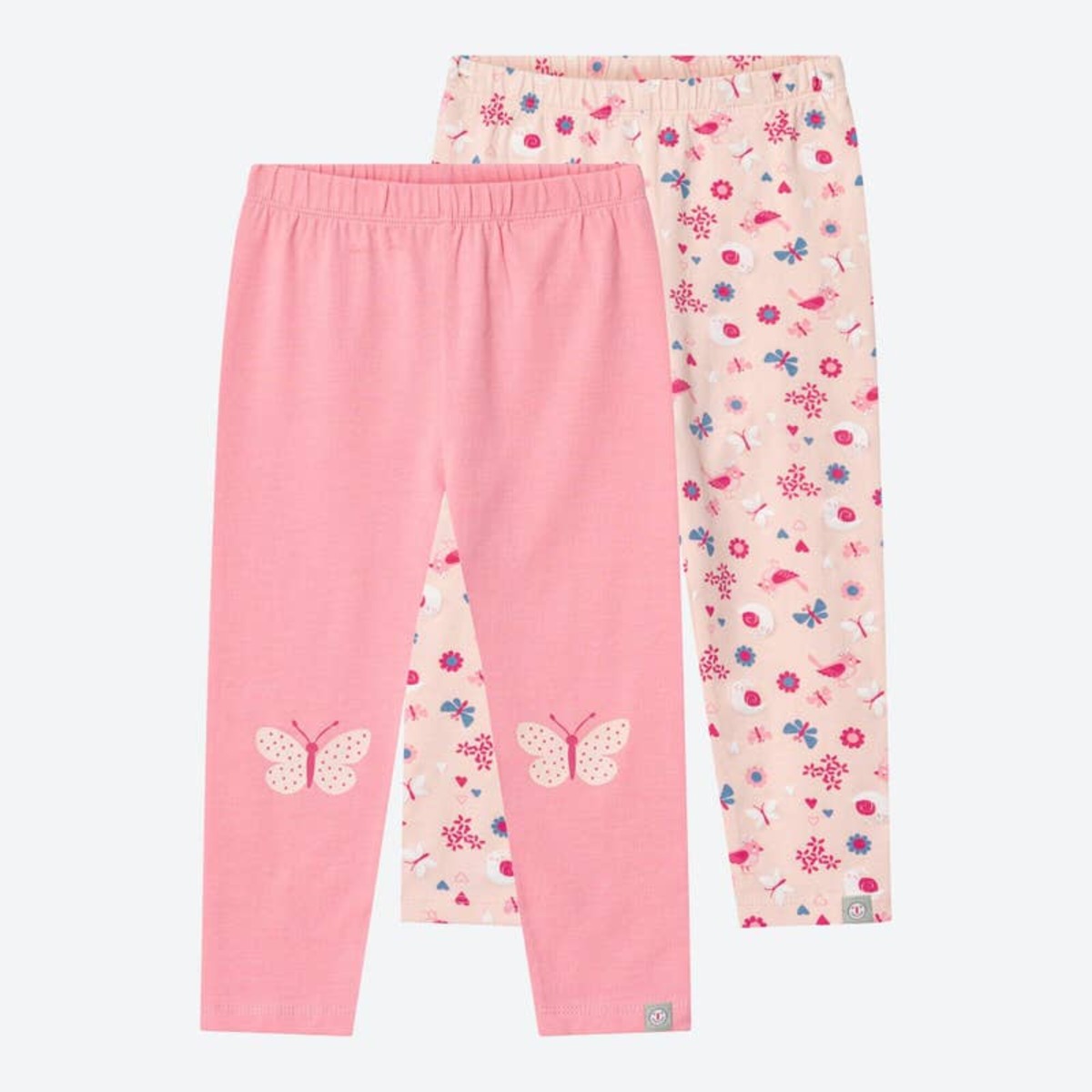 Bild 1 von Baby-Mädchen-Leggings, 2er-Pack