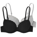 Bild 1 von 2 Damen Bügel-BHs mit Spitze SCHWARZ / GRAU