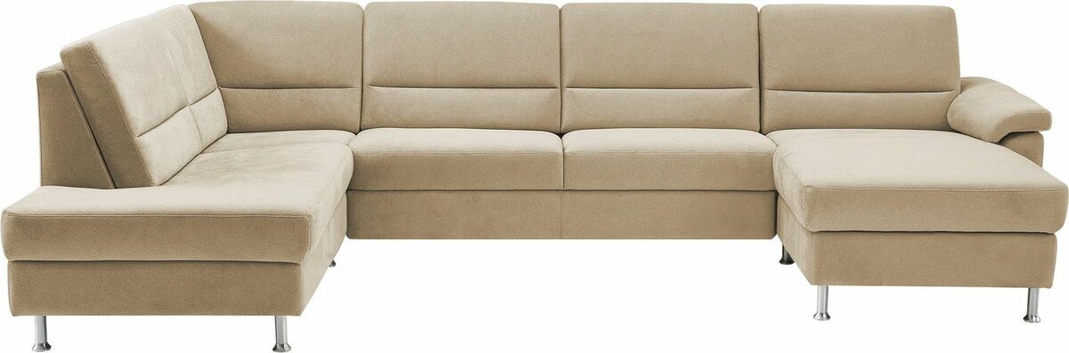 Bild 1 von CALIZZA INTERIORS Wohnlandschaft Onyx, 3 Teile, wahlweise mit Bettfunktion und Bettkasten, Beige