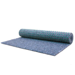 Rasenteppich Georgia, Graublau, Textil, Uni, rechteckig, 133 cm, Made in EU, beliebig kürzbar, in verschiedenen Größen erhältlich, UV-beständig, pflegeleicht, strapazierfähig, leicht zusammenro