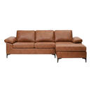 Bild 1 von Mid.you Ecksofa, Braun, Textil, 3-Sitzer, Füllung: Schaumstoff, Ottomane rechts, L-Form, 262x135 cm, Wohnzimmer, Sofas & Couches, Wohnlandschaften, Ecksofas