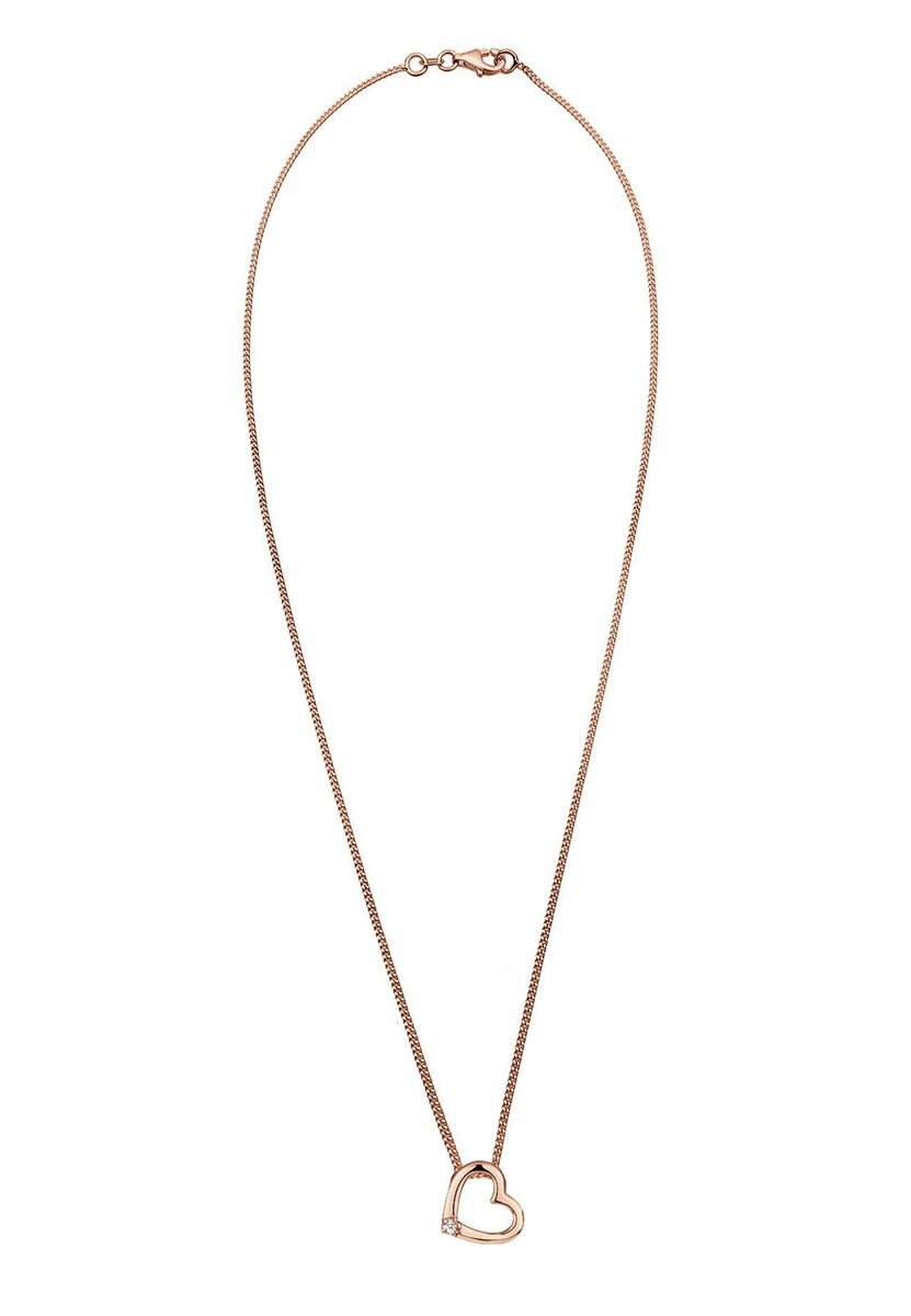 Bild 3 von Elli DIAMONDS Collierkettchen Herz Liebe Diamant (0.015 ct) 925 Silber