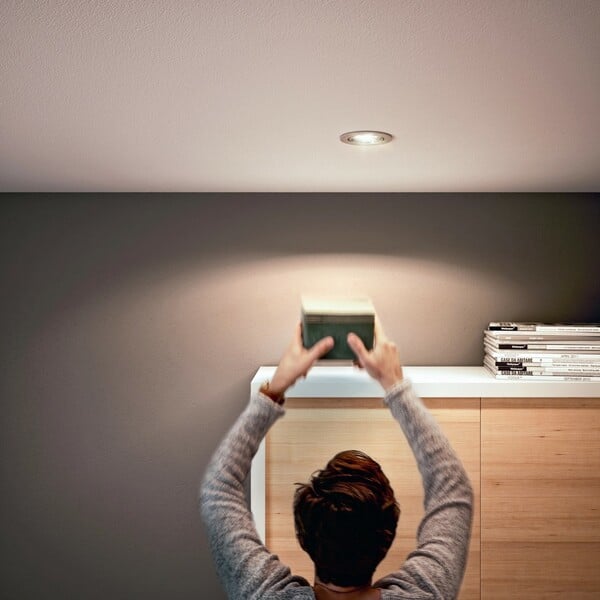 Bild 1 von Philips myLiving LED-Einbauleuchte Ellipse Warmglow Nickel