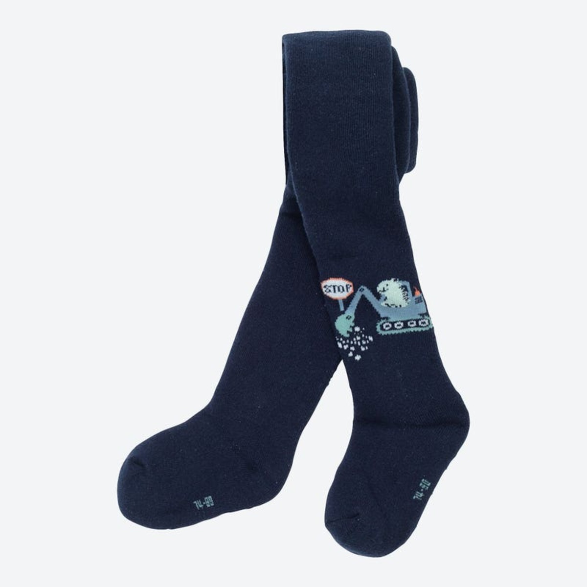 Bild 1 von Baby-Jungen-Thermostrumpfhose mit Bagger-Motiven