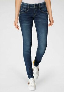 Herrlicher Slim-fit-Jeans GILA SLIM REUSED DENIM Nachhaltige Premium-Qualität enthält recyceltes Material, Blau