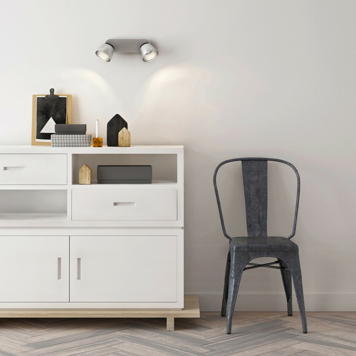 Bild 1 von Philips myLiving LED-Spot 2er County Stahl gebürstet