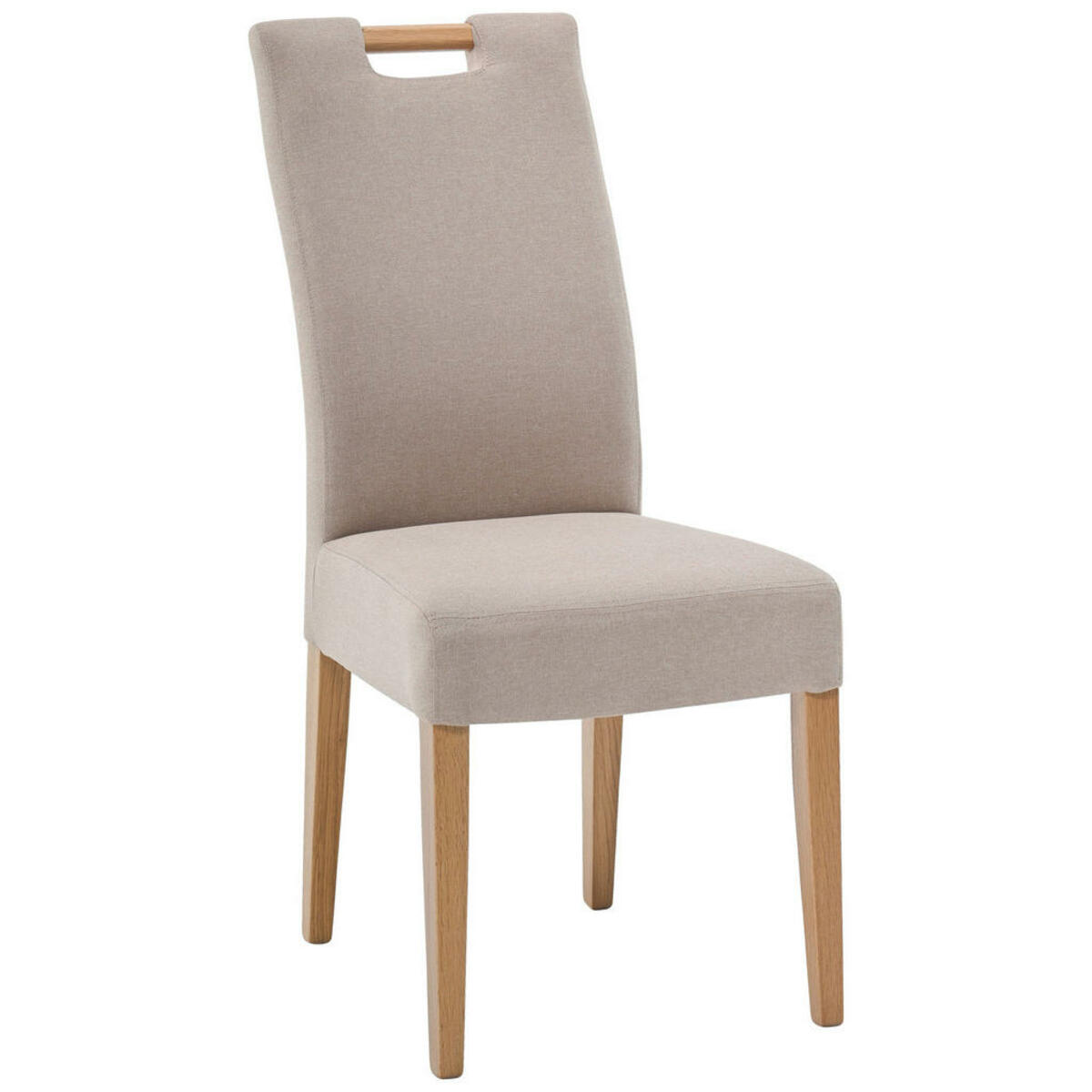 Bild 1 von Cantus Stuhl, Eiche, Hellbraun, Holz, Textil, Eiche, massiv, eckig, 47x100x47 cm, Beinauswahl, Stoffauswahl, Esszimmer, Stühle, Esszimmerstühle, Vierfußstühle