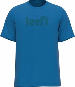 Levi's® T-Shirt LE SS RELAXED FIT TEE mit Logodruck, Blau