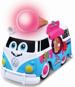 BbJunior Spielzeug-Bus VW Magic Ice Cream Bus, mit Licht- und Soundeffekten, Bunt