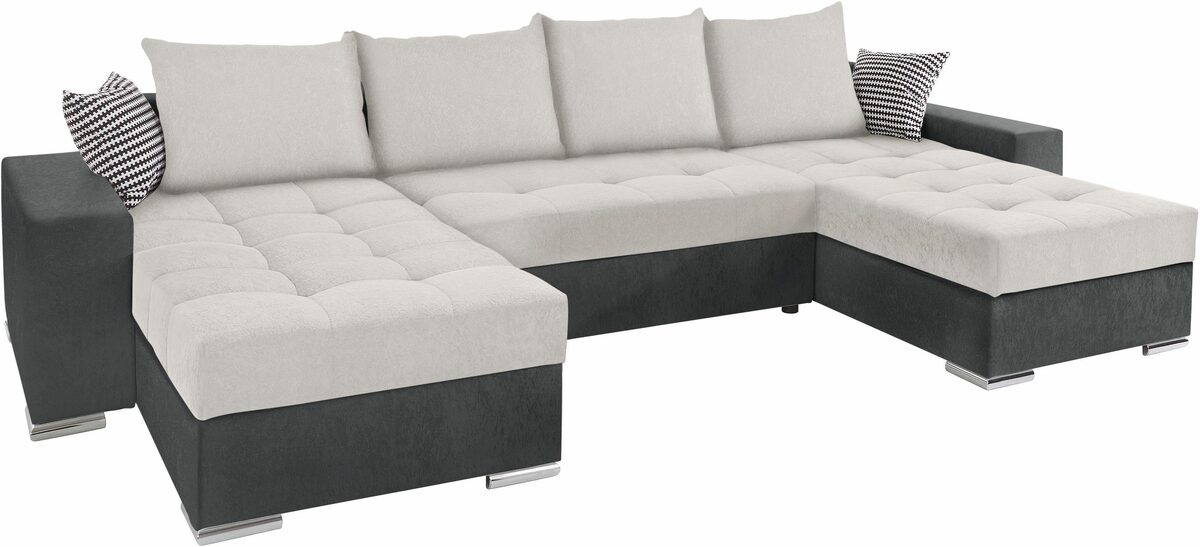 Bild 3 von COLLECTION AB Wohnlandschaft Josy, inkl. Bettfunktion, Bettkasten und Zierkissen, mit 2 XL-Recamieren