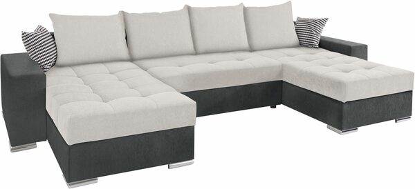 Bild 3 von COLLECTION AB Wohnlandschaft Josy, inkl. Bettfunktion, Bettkasten und Zierkissen, mit 2 XL-Recamieren