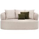 Bild 1 von Hom`in 2-Sitzer-Sofa, Beige, Textil, Füllung: Faserbällchen, Silikon, Schaumstoffflocken,Faserbällchen, Silikon, Schaumstoffflocken, 177x86x105 cm, Typenauswahl, Stoffauswahl, Hocker erhältlich,