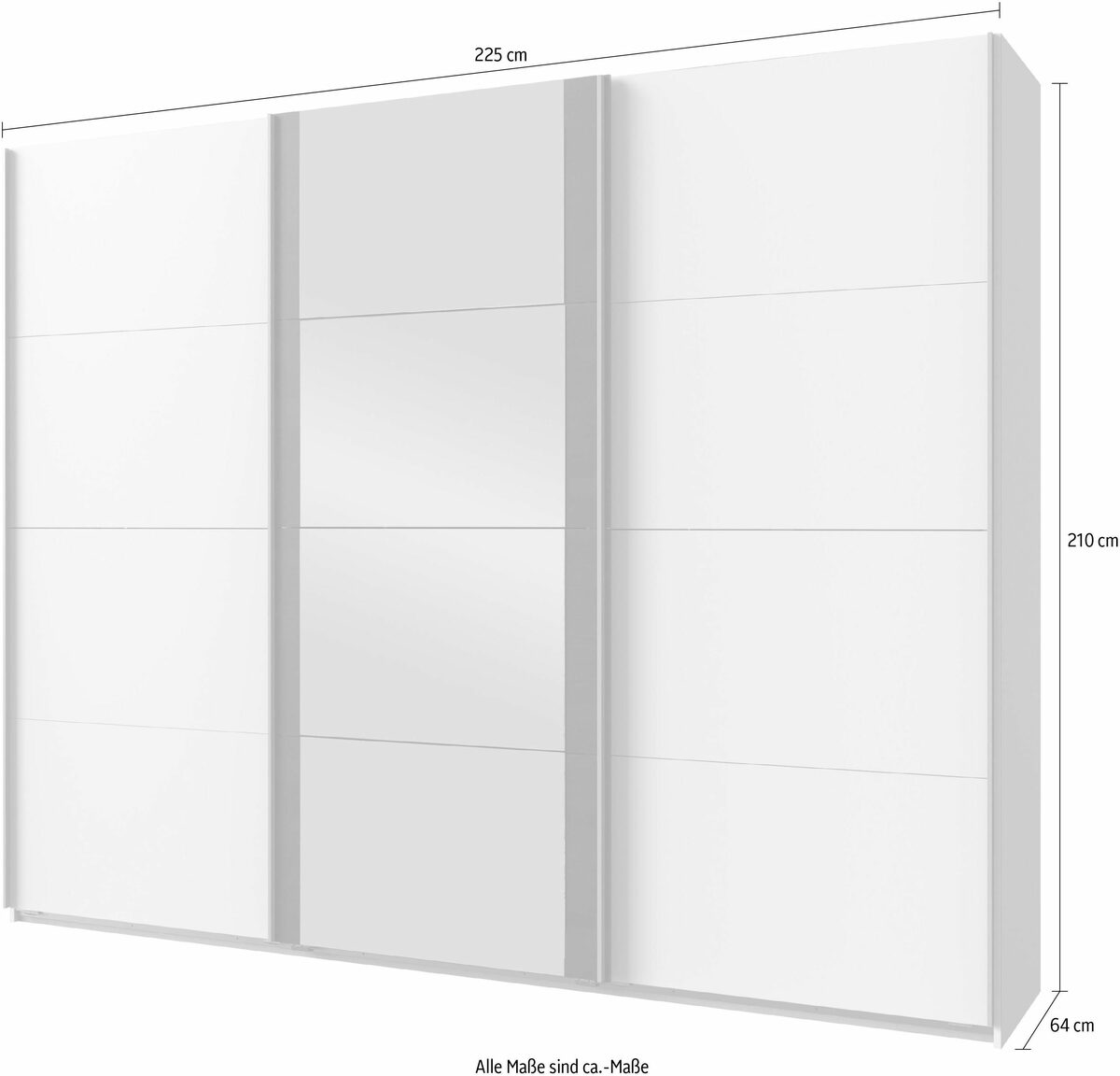 Bild 4 von Wimex Schwebetürenschrank Bern mit zusätzlicher Innenausstattung