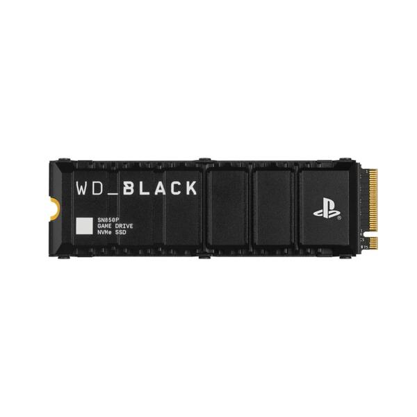 Bild 1 von SN850P NVMe M.2 SSD für Sony PS5, 2 TB, mit Kühlkörper